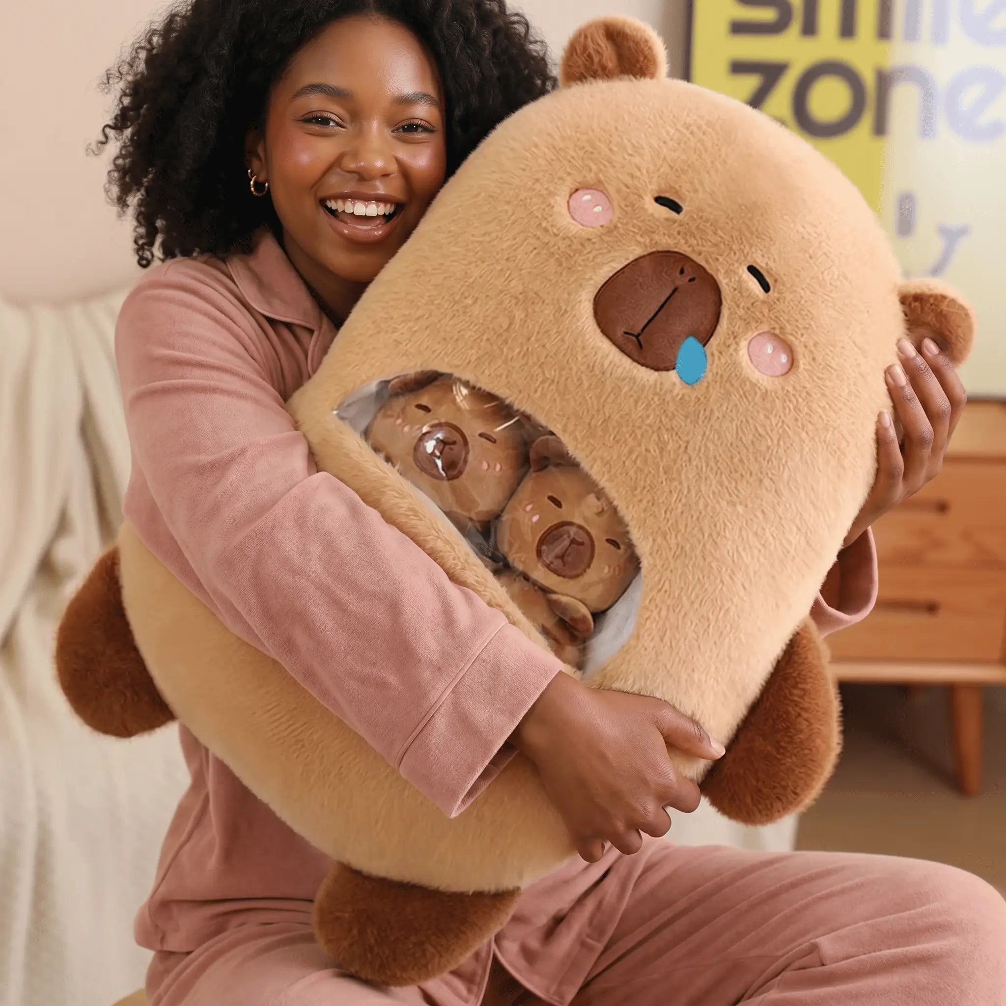 Capy the Squishy Six-Ball Capybara Bag Plush