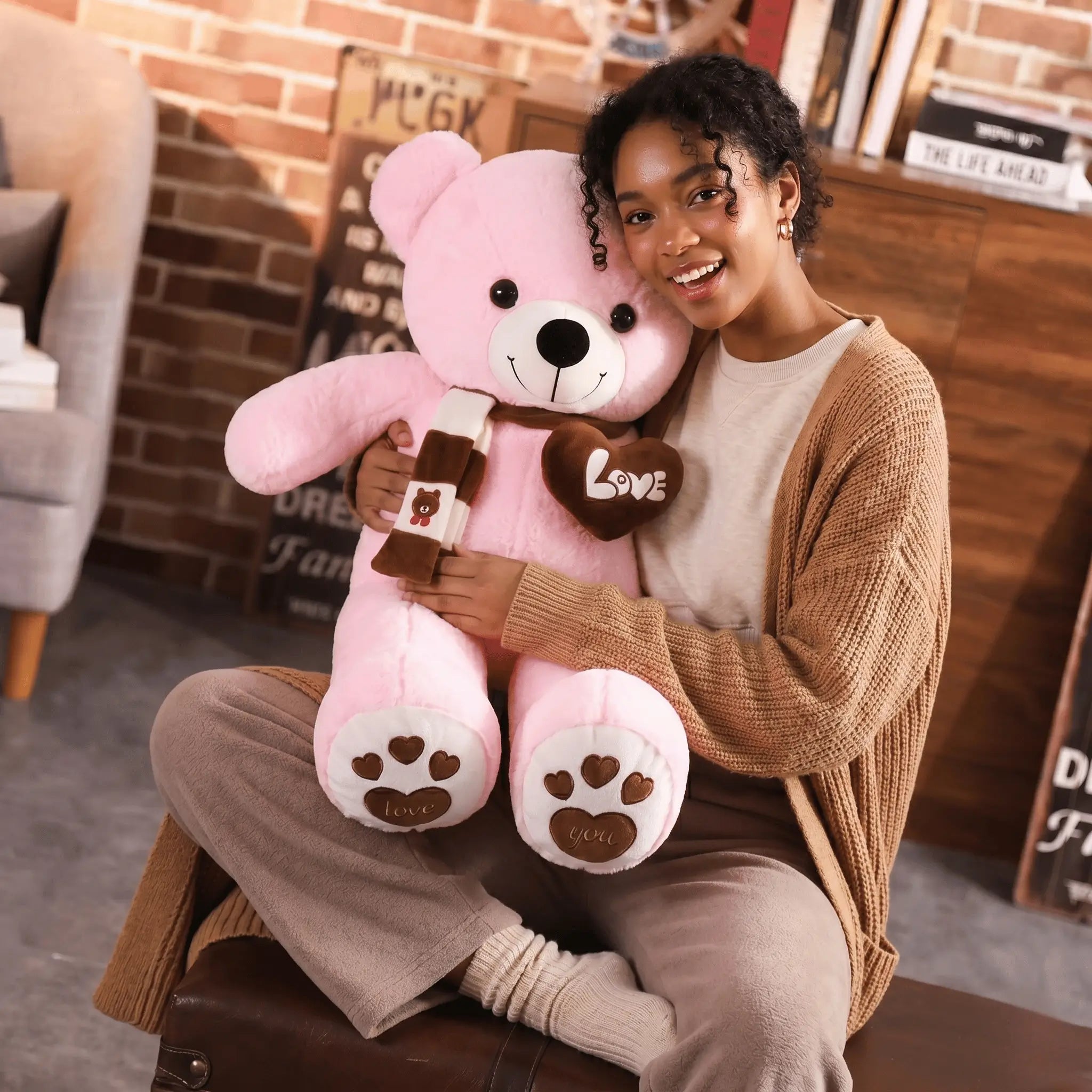 Cozy Bear with Scarf Snuggle Plush
