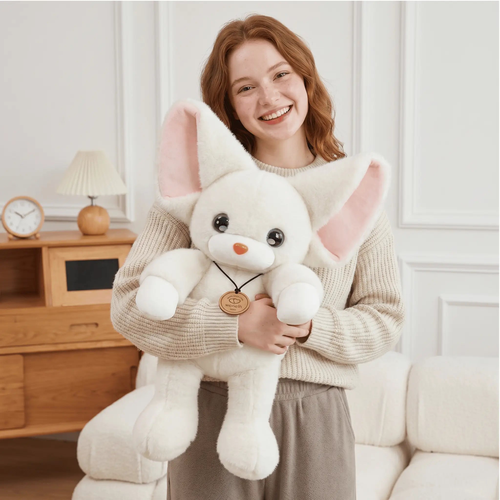 Devon the Kawaii Devon Rex Cat Snuggle Plush Pillow