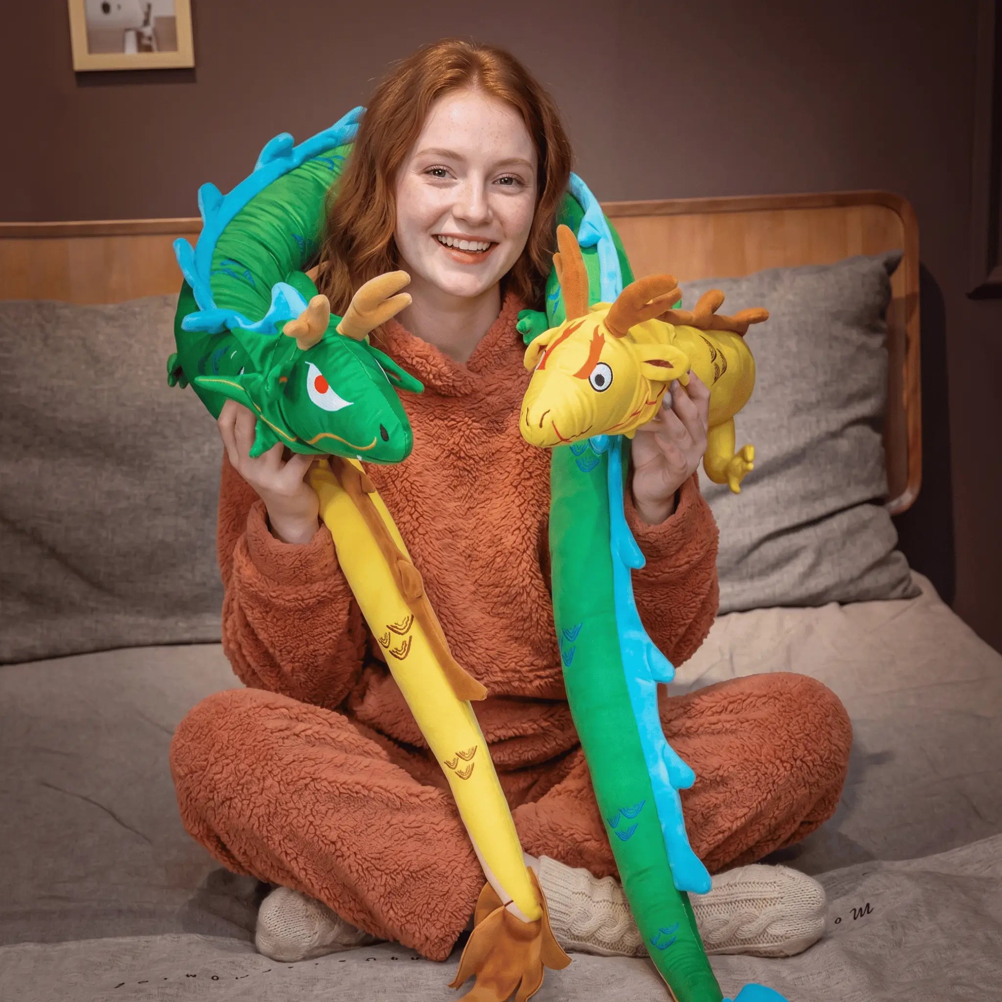 Drake the Giant Long Dragon Snuggle Plush