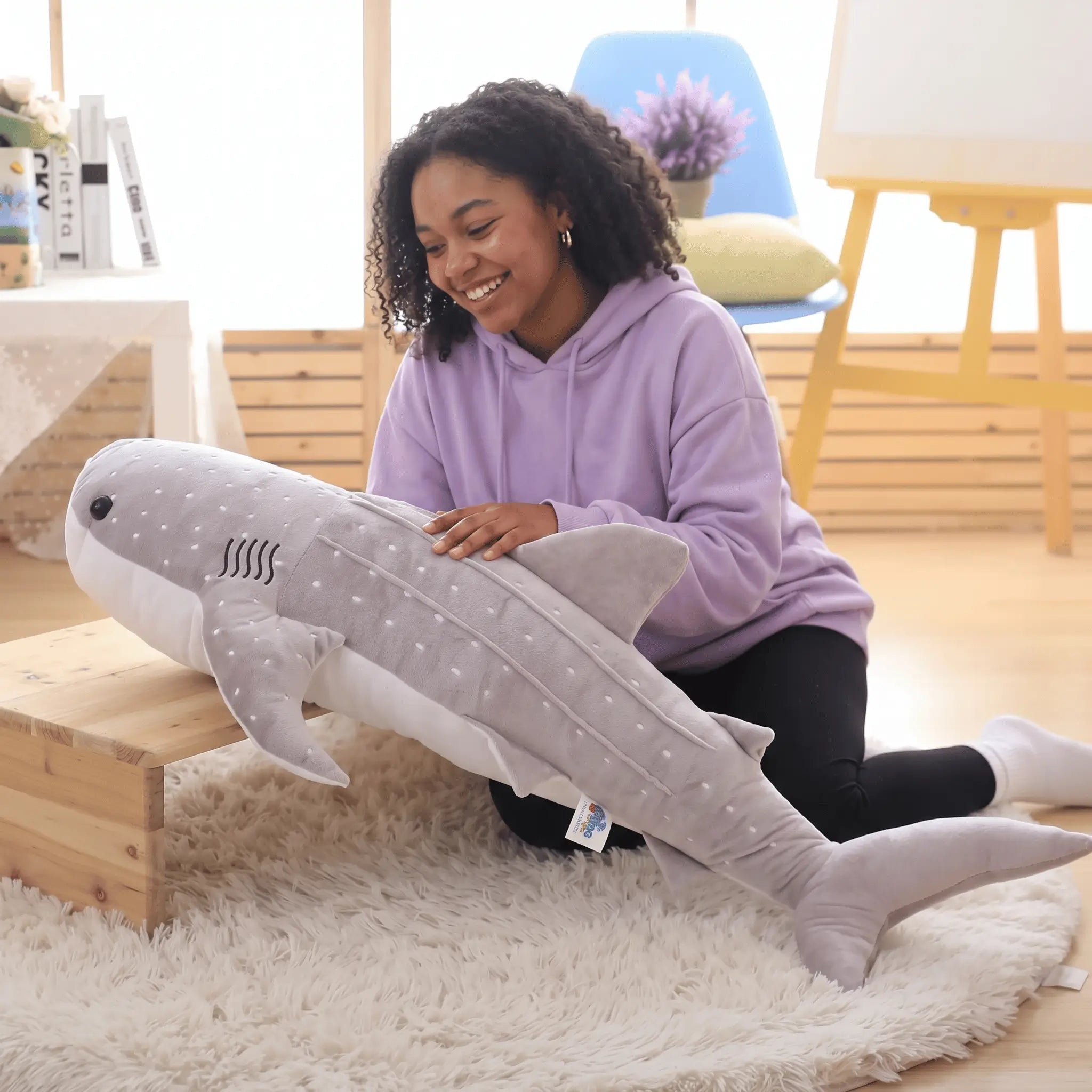 Finn the Chonky Shark Snuggle Pillow