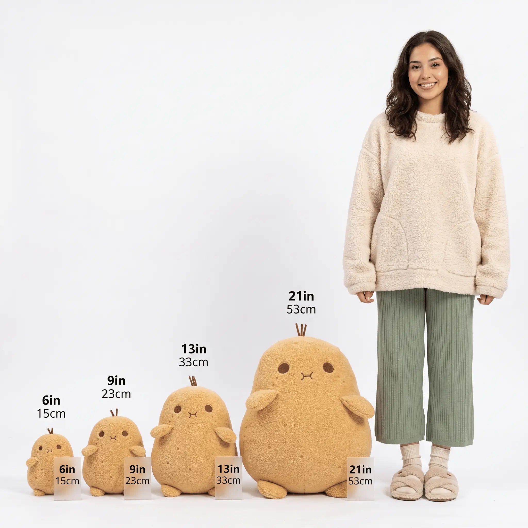 Goldie the Squishy Yellow Potato Plush Pillow