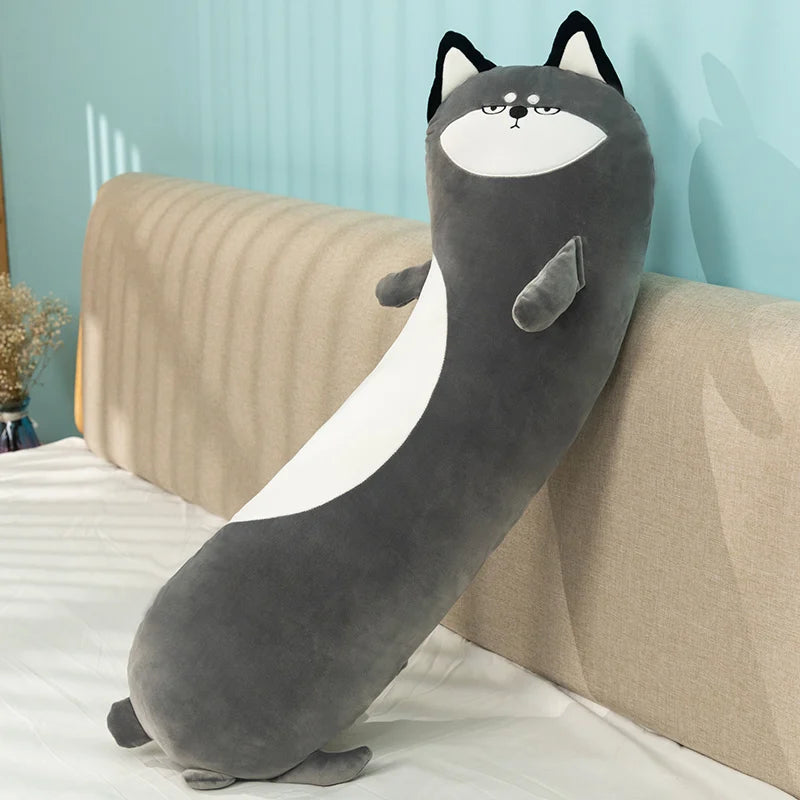 Noodle the Long Dino Penguin Husky Unicorn Sleeping Pillow