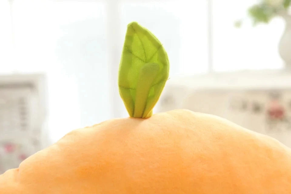 Peachy the Kawaii Fruit Peach Mango Pear Snuggle Plush Pillow
