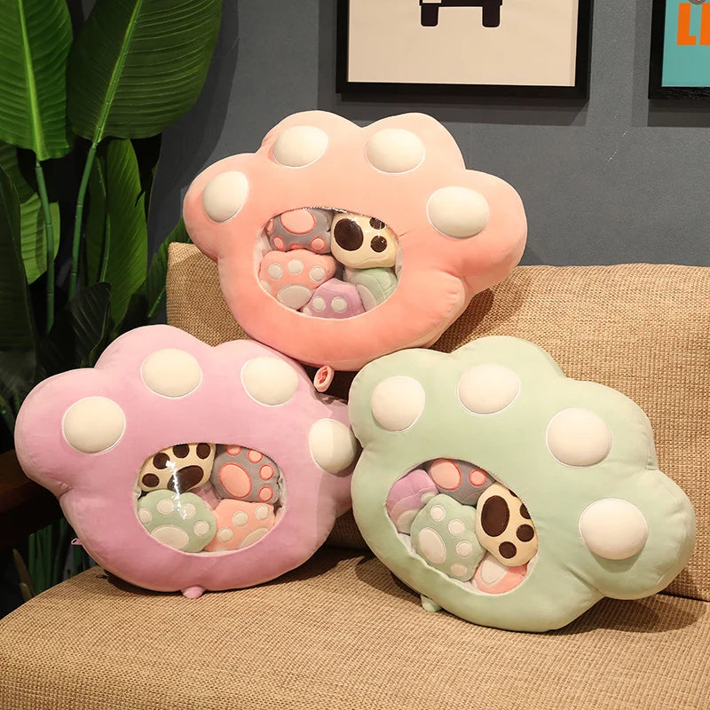 Pudding the Kawaii Cat Paws Candy Bag Plushie Set