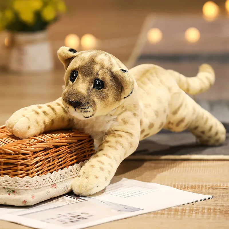 Lifelike Leopard Lion Tiger Wild Animal Plush Plushie