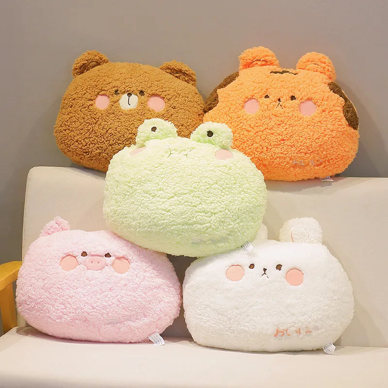 Cozy Kawaii Bear Rabbit Frog Pig Sofa Cushion Plush