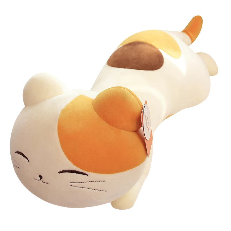 Mochi the Kawaii Sleeping Cat Cartoon Plush Pillow