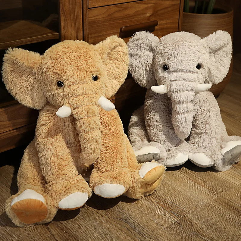 Ellie the Kawaii Cartoon Elephant Snuggle Plush Pillow