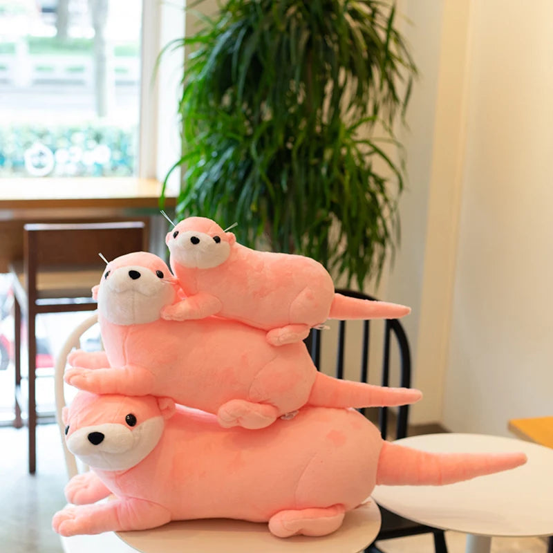 Ottie the Realistic Soft Otter Huggable Plush Pillow