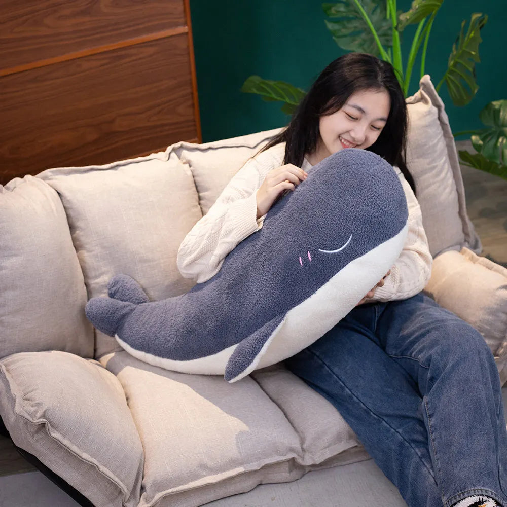 Moby the Super Soft Giant Blue Whale Snuggle Plush