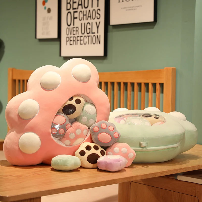 Pudding the Kawaii Cat Paws Candy Bag Plushie Set