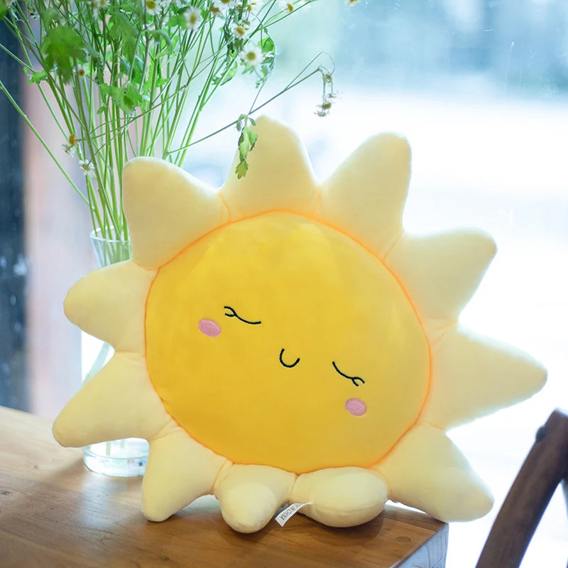 Sunny the Squishy Sun Cloud Plush Car Pillow