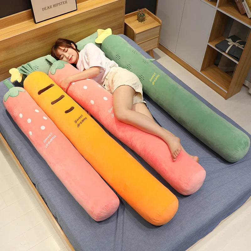 Strawberry the Kawaii Long Fruit Bed Pillow Plush