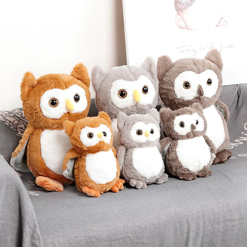 Hootie the Soft Cartoon Owl Stuffed Plush Plushie