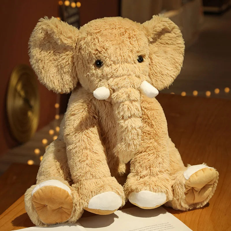 Ellie the Kawaii Cartoon Elephant Snuggle Plush Pillow