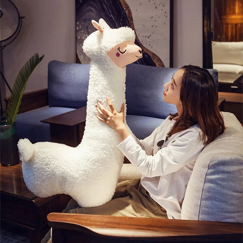 Fluffy the Giant Japanese Alpaca Llama Snuggle Plush