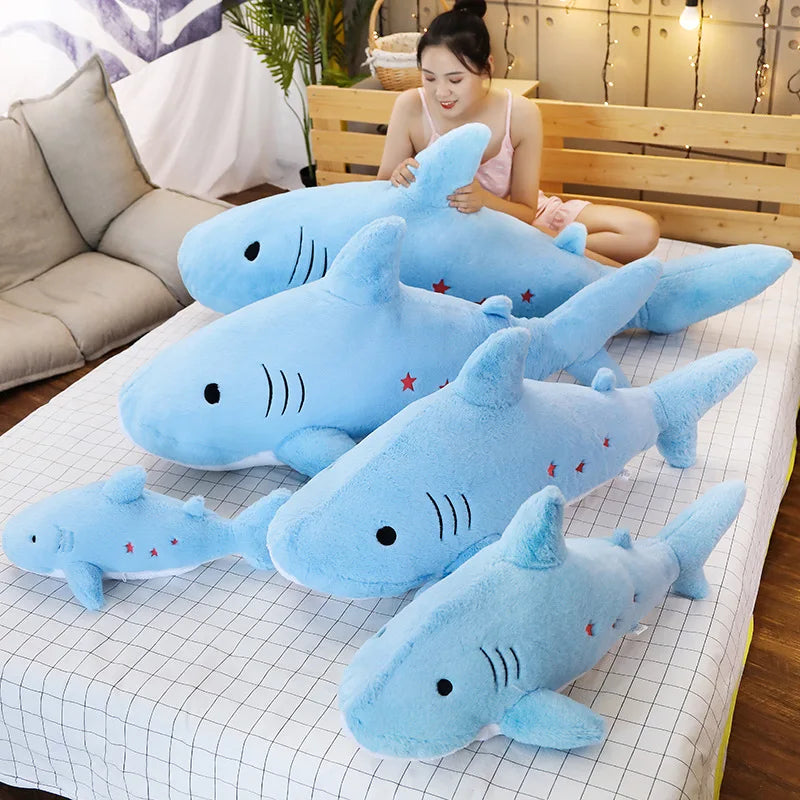 Starry the Giant Fuzzy Shark Snuggle Plush