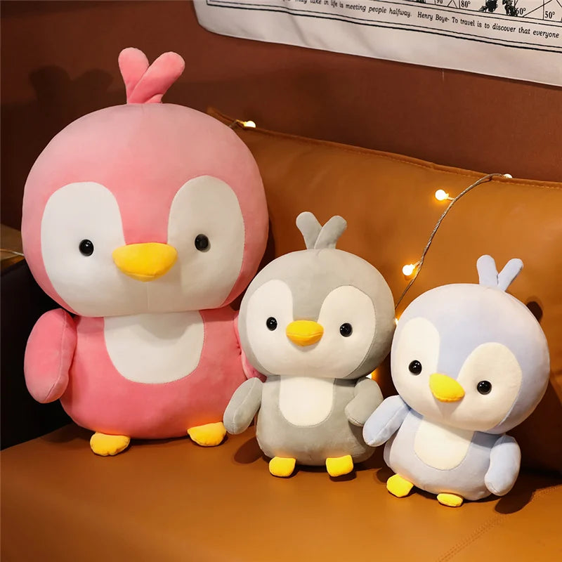 Lovey the Kawaii Couple Penguin Hug Snuggle Plushie