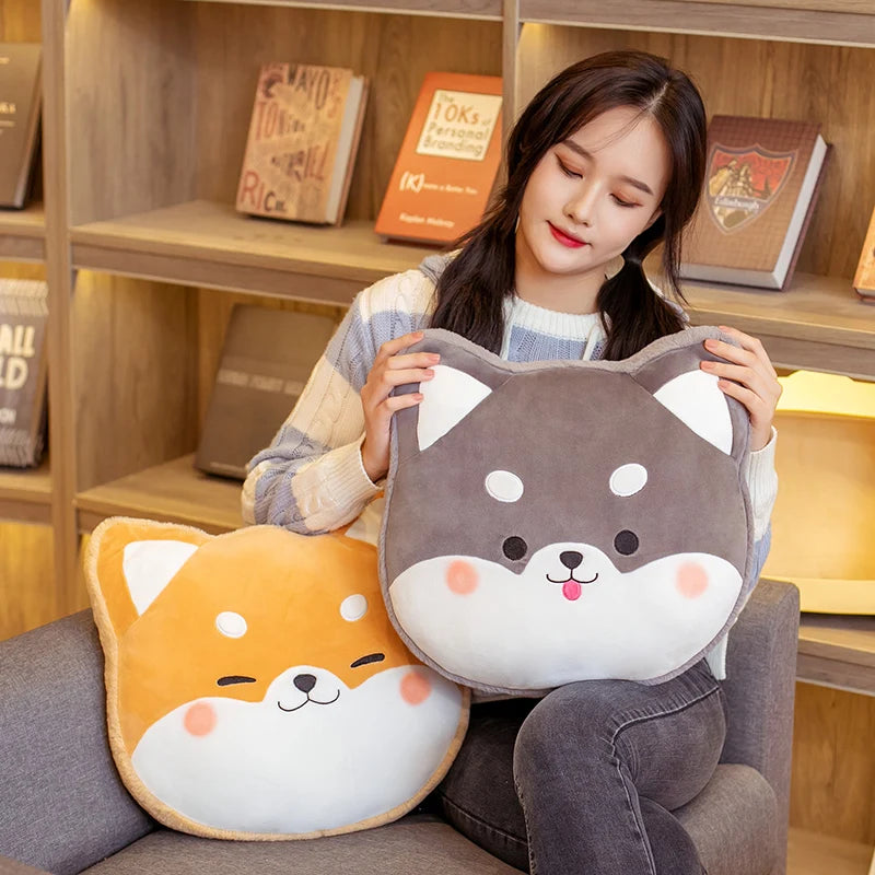 Kawaii Shiba Inu Husky Cat Pig Sofa Snuggle Plush Pillow