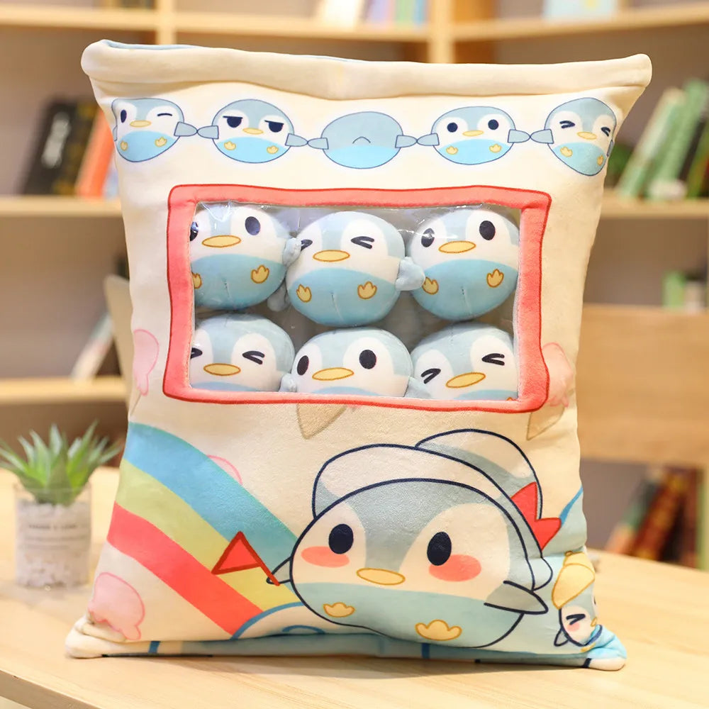Mochi the Kawaii Mini Cat Snack Bag Plush Set