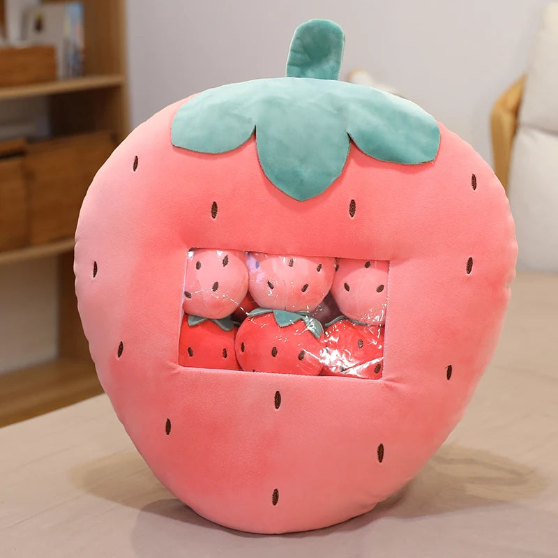 Kawaii Fruity Snack Snuggle Plushie Pillow Collection