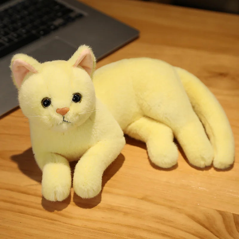 Tricolor the Lifelike Kawaii Simulation Cat Snuggle Plushie