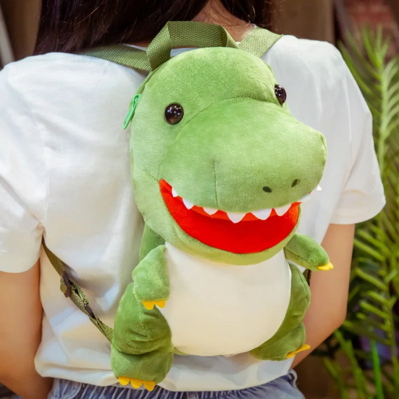 Rex the Tyrannosaurus Triceratops Dino Backpack Plushie