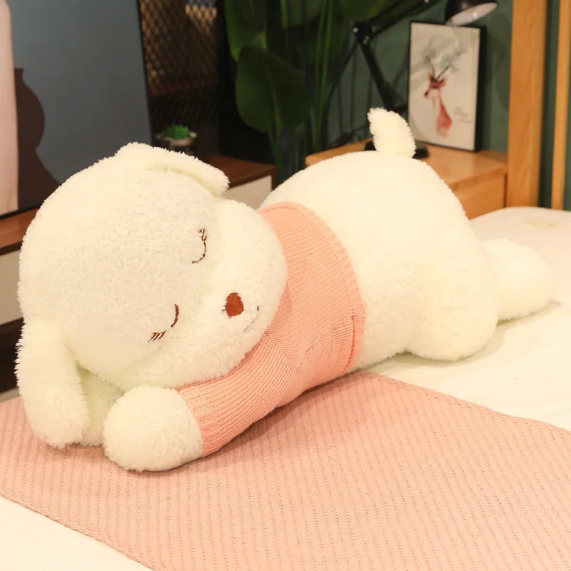Sweater the Kawaii Sleeping Puppy Dog Plush Pillow