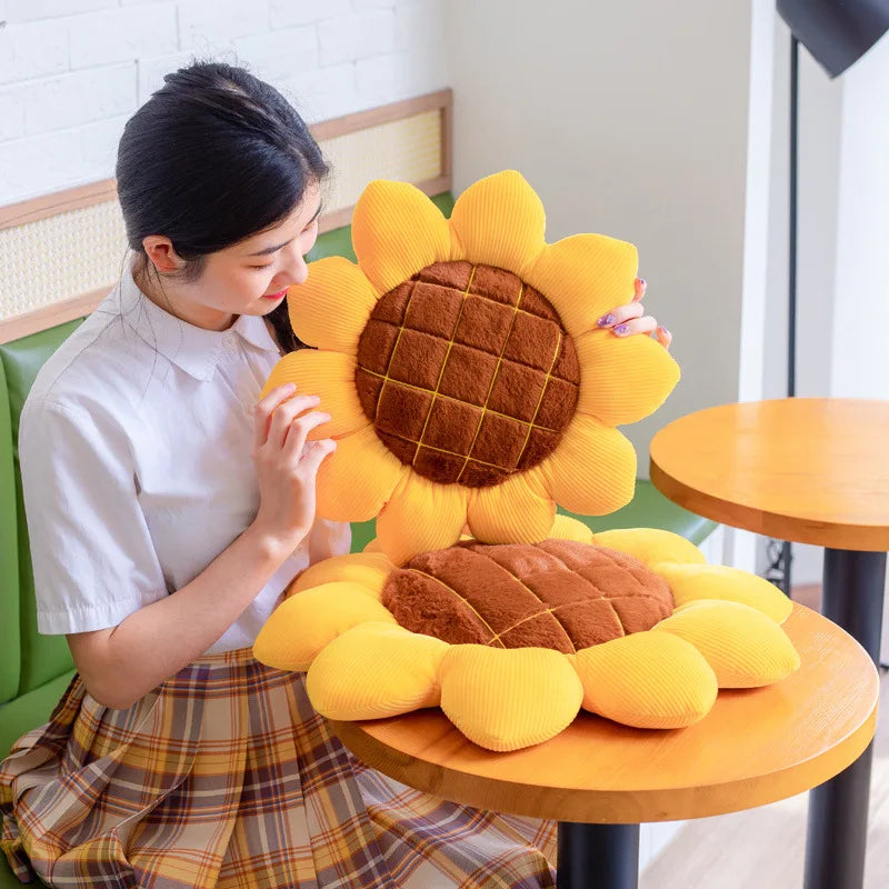 Sunny the Kawaii Stuffed Sunflower Seat Plush Cushion