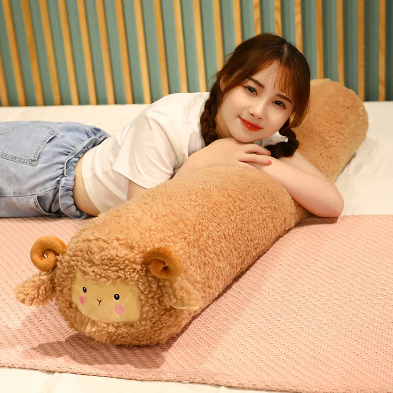 Woolly the Kawaii Soft Cartoon Lamb Sheep Plush Pillow