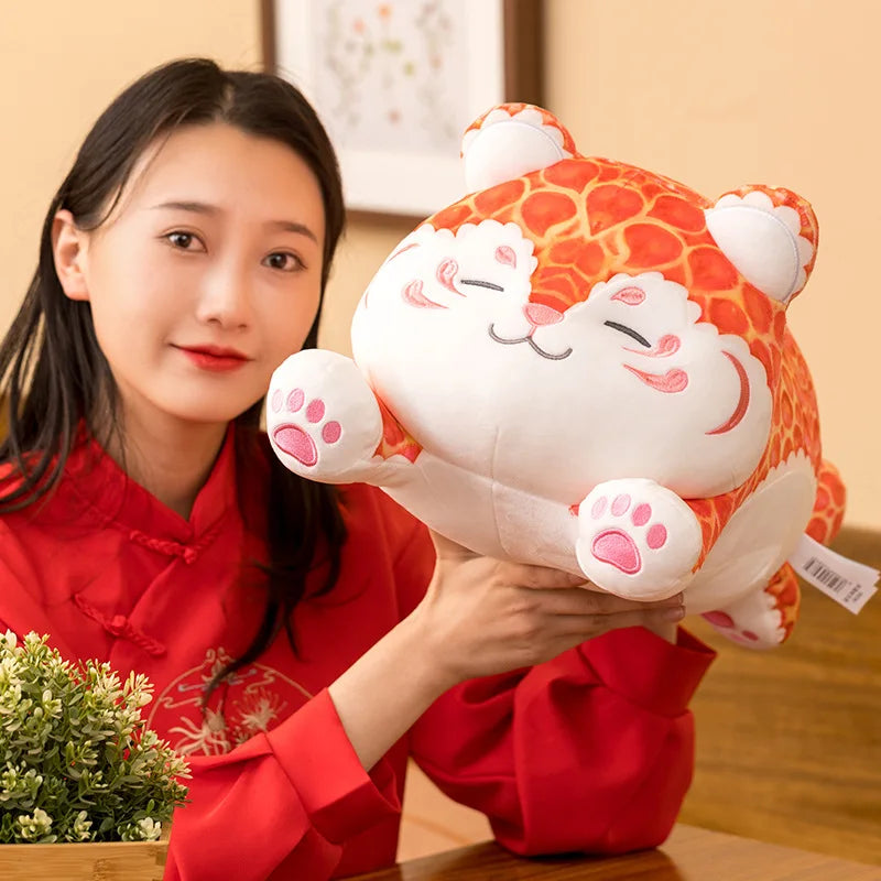 Pastel Chonky Tiger Kawaii Plushie
