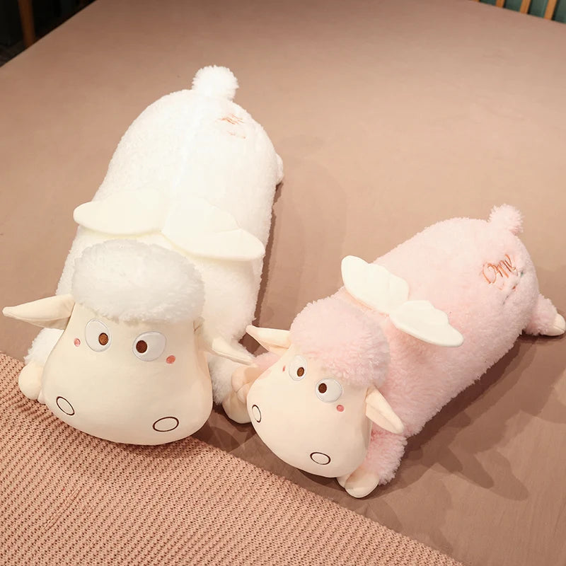 Woolly the Kawaii Long Sleeping Sheep Plush Pillow