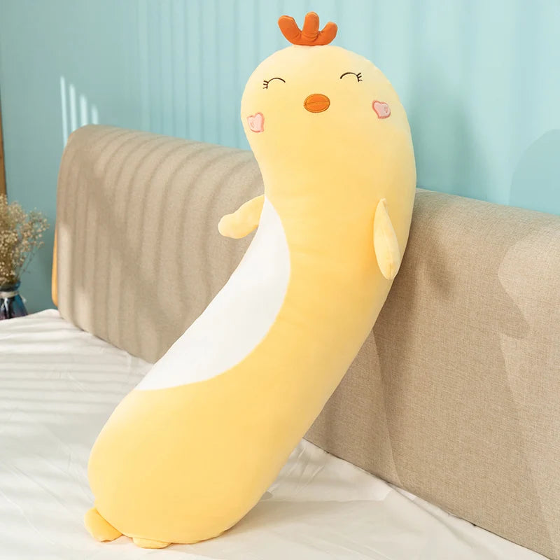 Noodle the Long Dino Penguin Husky Unicorn Sleeping Pillow