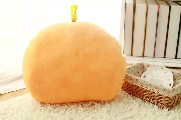 Peachy the Kawaii Fruit Peach Mango Pear Snuggle Plush Pillow
