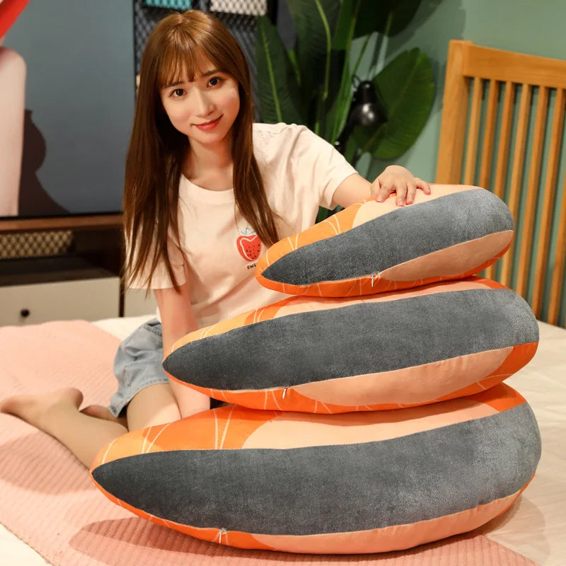 Sashimi the Squishy Salmon Fillet Plush Pillow