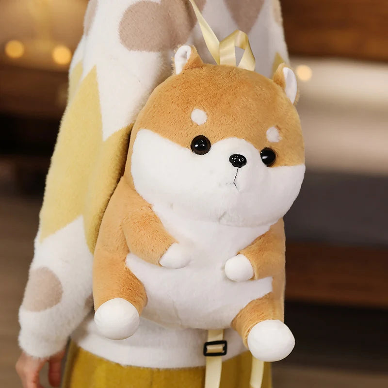 Biscuit the Kawaii Dog Pig Shiba Inu Backpack Plush