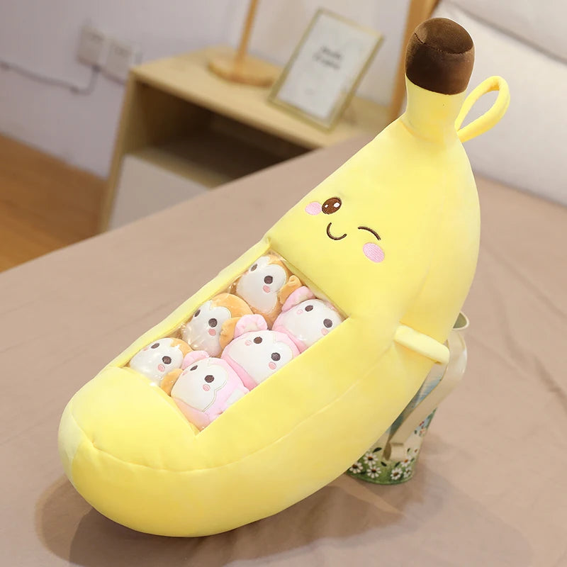 Kawaii Fruity Snack Snuggle Plushie Pillow Collection