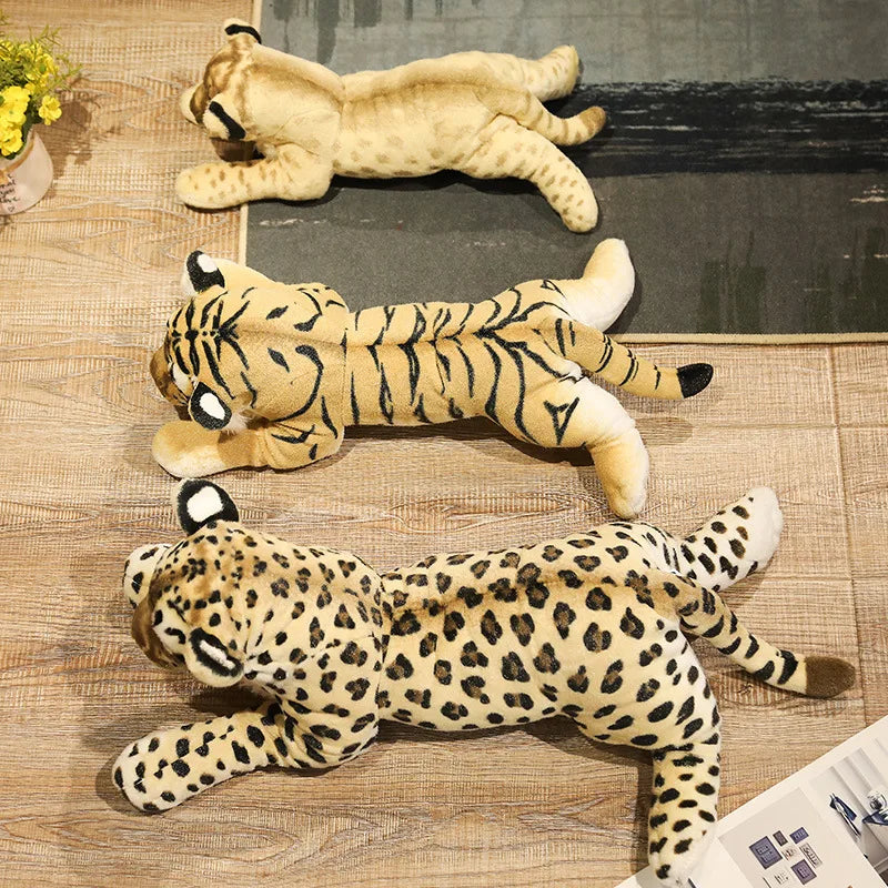 Lifelike Leopard Lion Tiger Wild Animal Plush Plushie