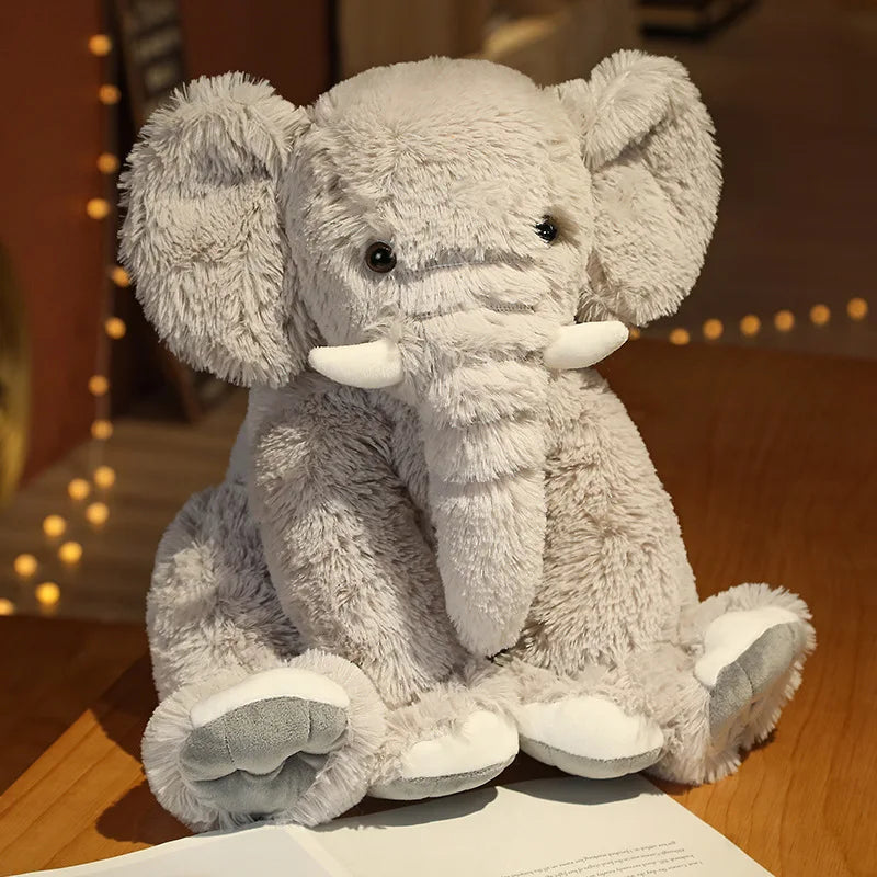 Ellie the Kawaii Cartoon Elephant Snuggle Plush Pillow