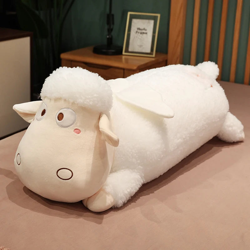 Woolly the Kawaii Long Sleeping Sheep Plush Pillow