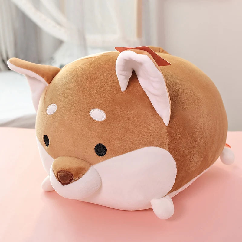 Pudgy the Chonky Round Pig Dino Dog Plush