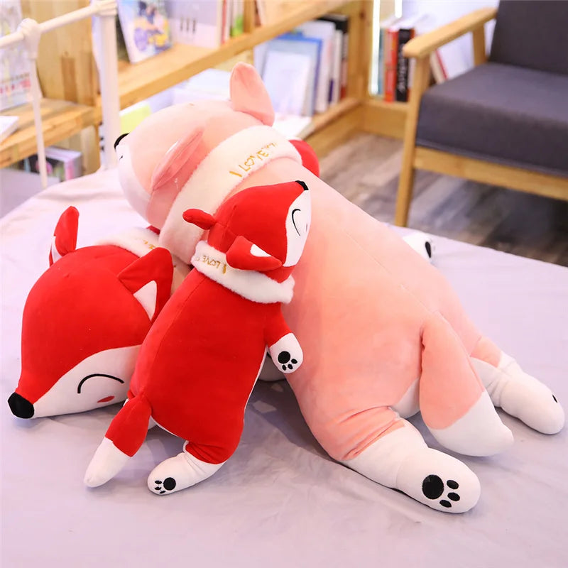 Rusty the Kawaii Stuffed Fox Plush Pillow