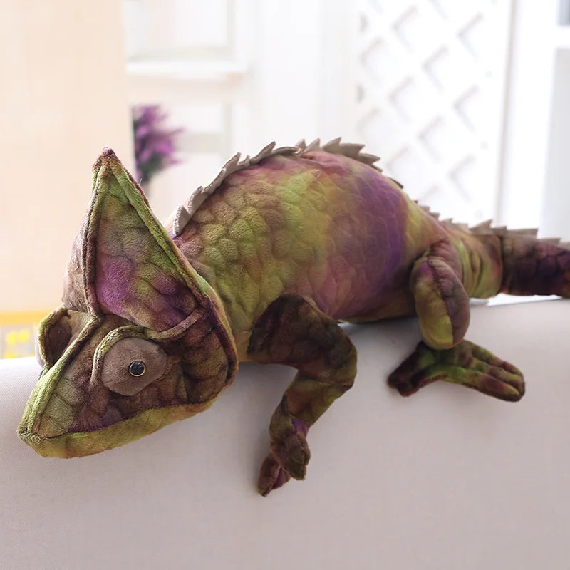 Cammy the Giant Simulation Chameleon Plush