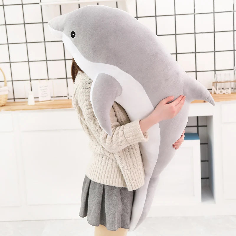 Dolphy the Giant Soft Sleeping Dolphin Plush