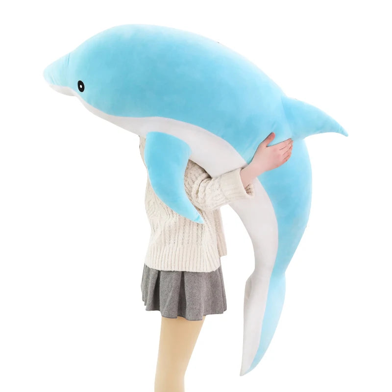 Dolphy the Giant Soft Sleeping Dolphin Plush