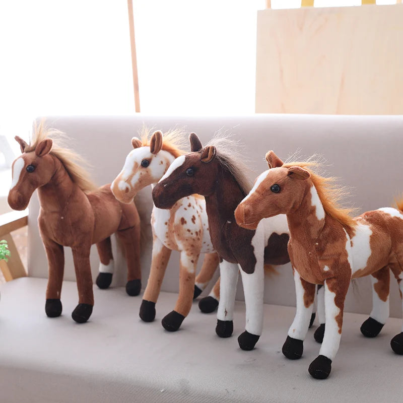 Velvety Lifelike Horse Plush