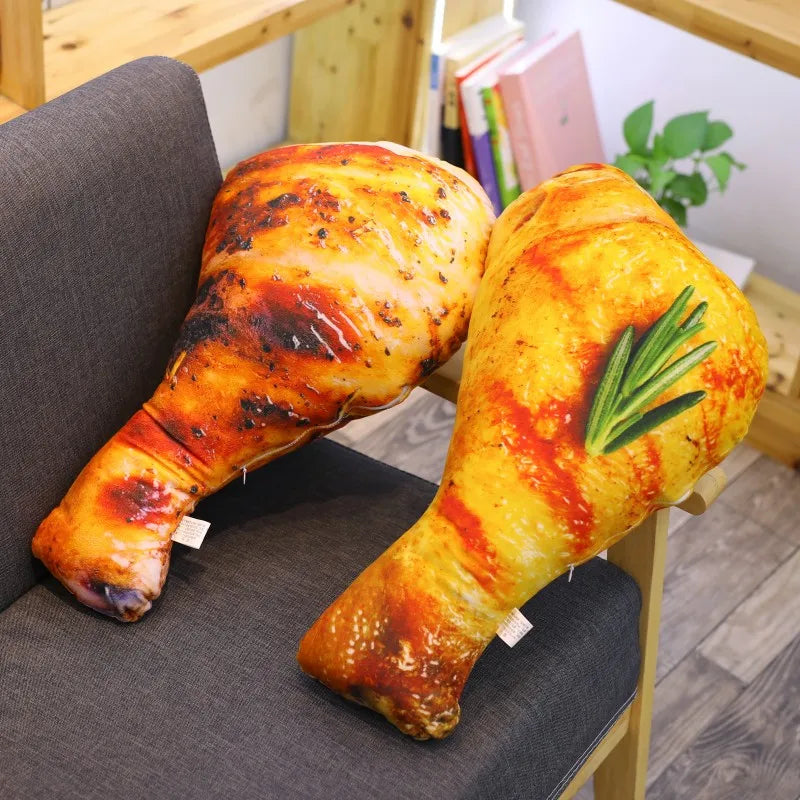 Squishy Kawaii Chicken Drumstick Funny Food Plushie