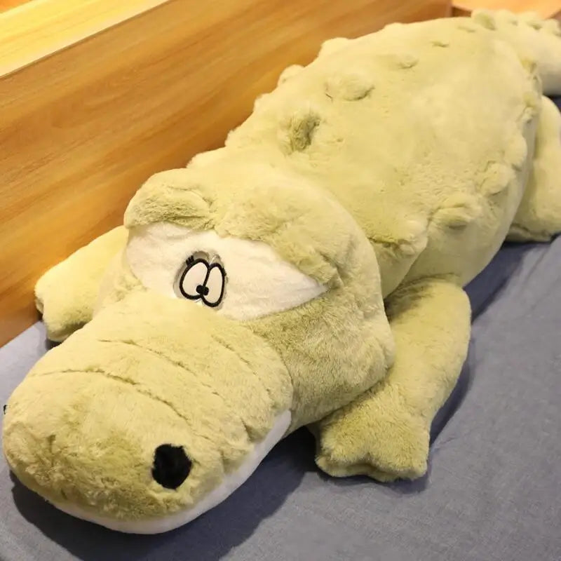Snappy the Giant Lying Crocodile Plush Mat