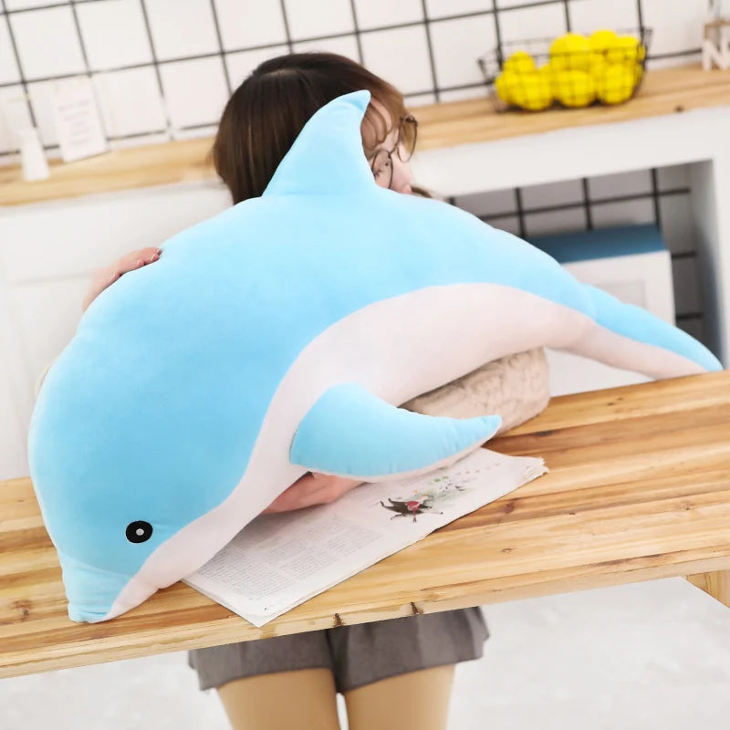 Dolphy the Giant Soft Sleeping Dolphin Plush